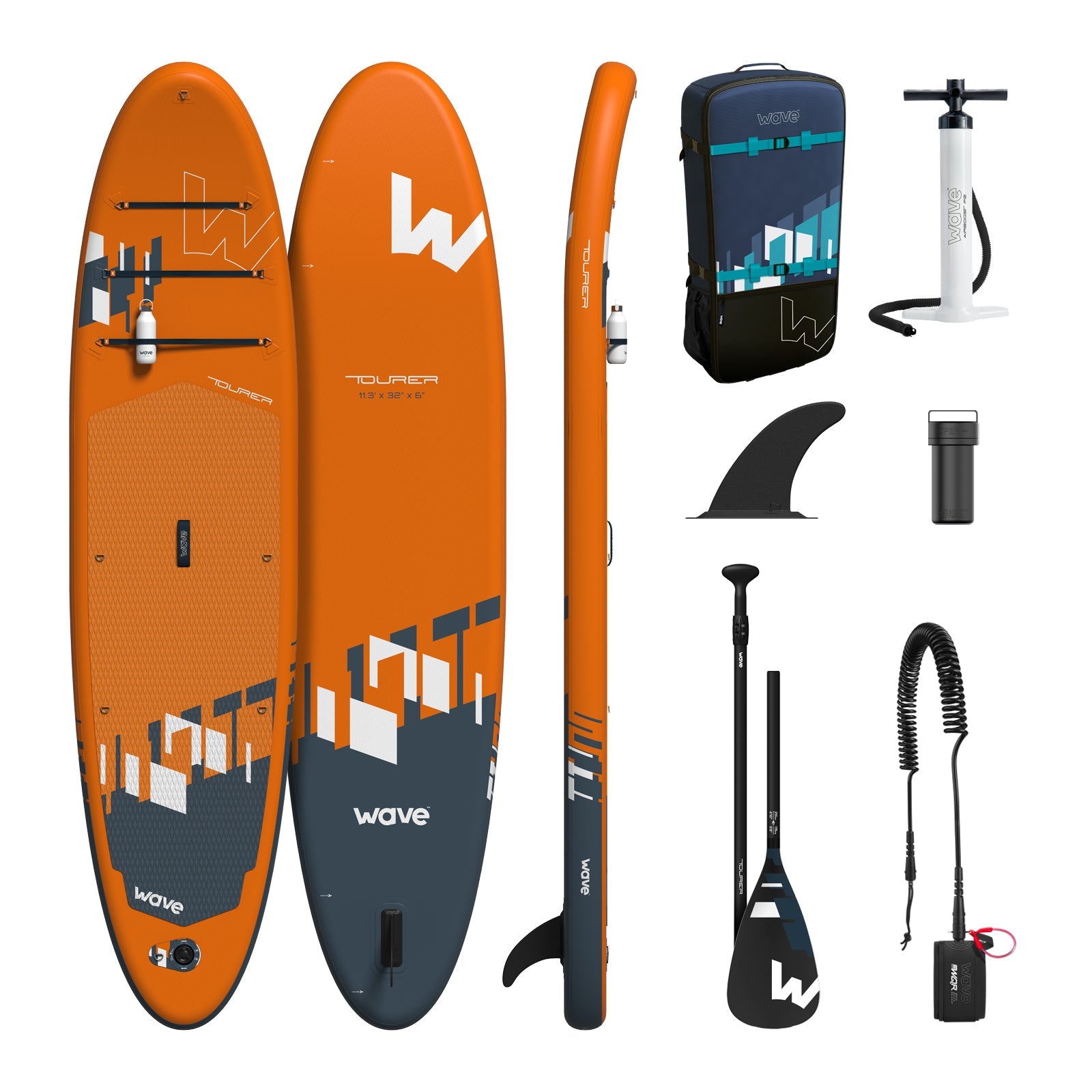 Tourer 2.0 SUP | Inflatable Paddleboard | 10'3/11'3ft | Orange