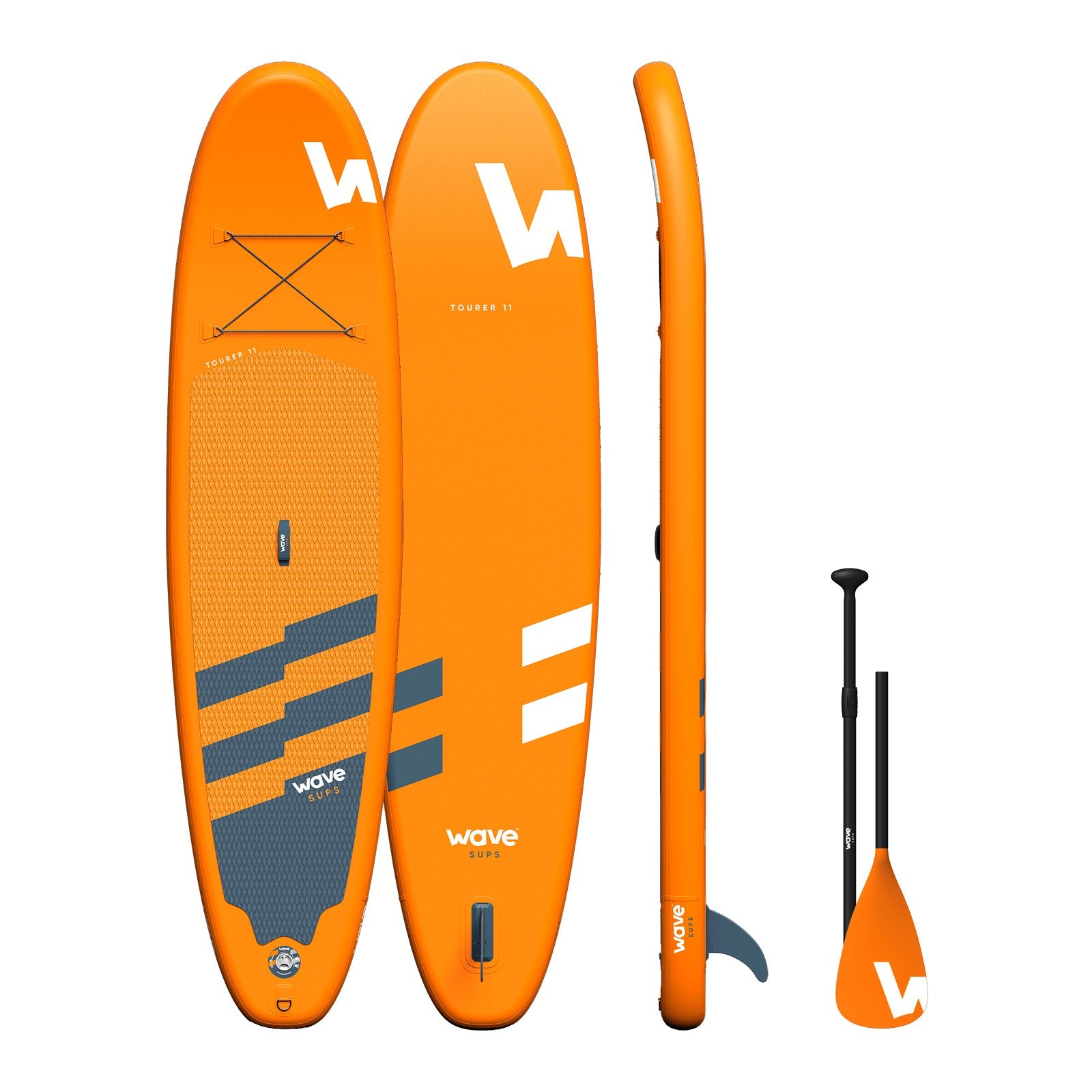 Tourer SUP | Inflatable Stand-Up Paddle Board | 10/11ft | Orange Inflatable Paddleboards Wave Sups   