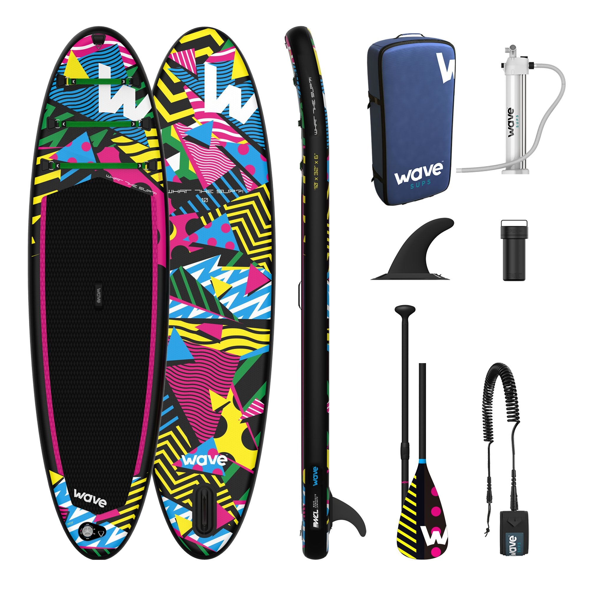 What The SUP?! | Inflatable Stand-Up Paddleboard | 10/11ft - Wave Sups UK