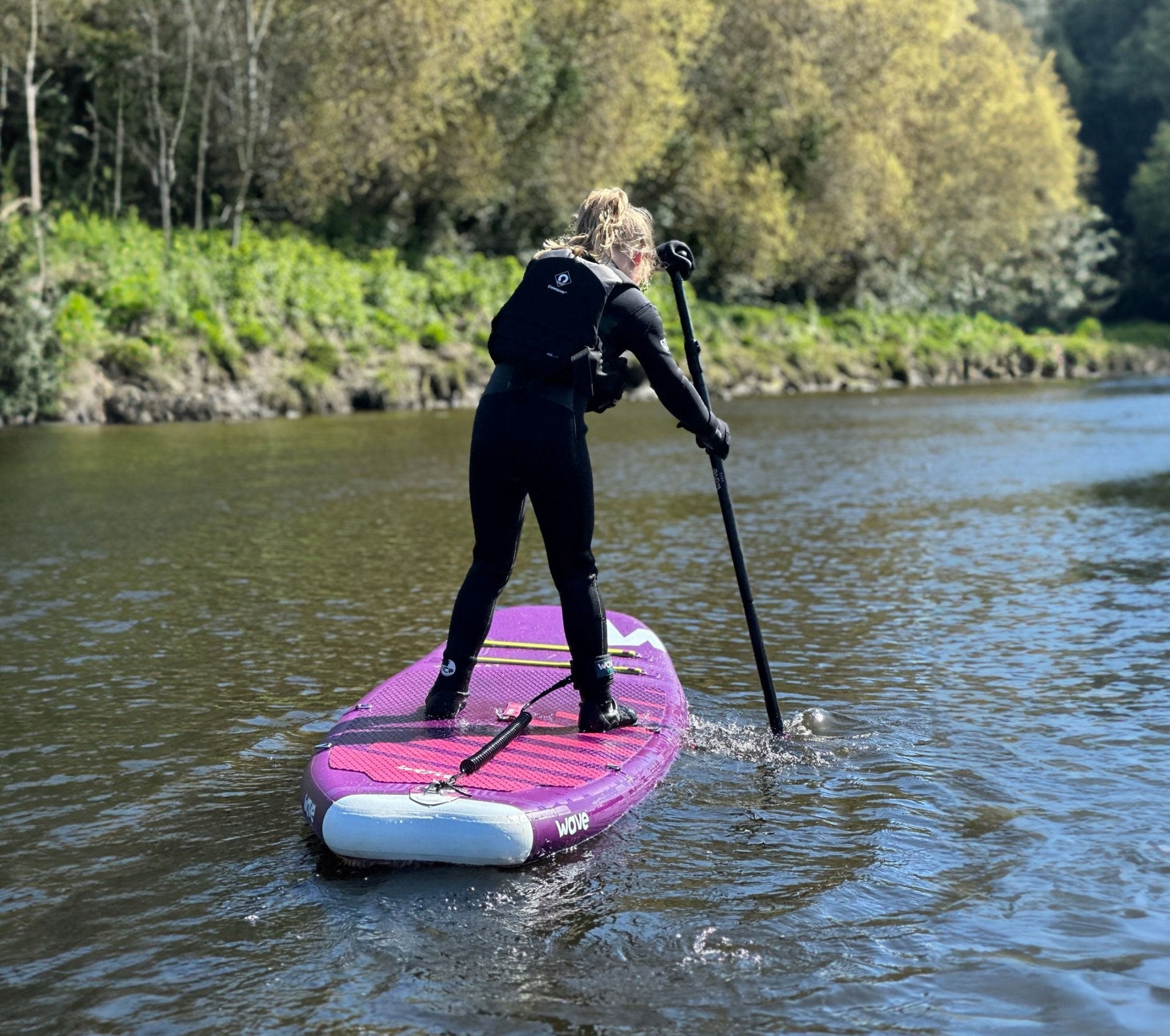Wildcat SUP & Kayak | Inflatable Stand-Up Paddleboard | Kids SUP Package | 8.6ft | Purple - Wave Sups UK